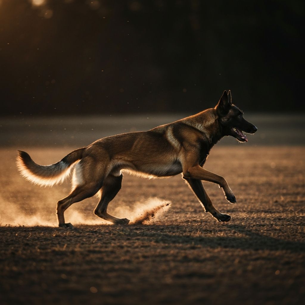Pastor Belga Malinois em ação